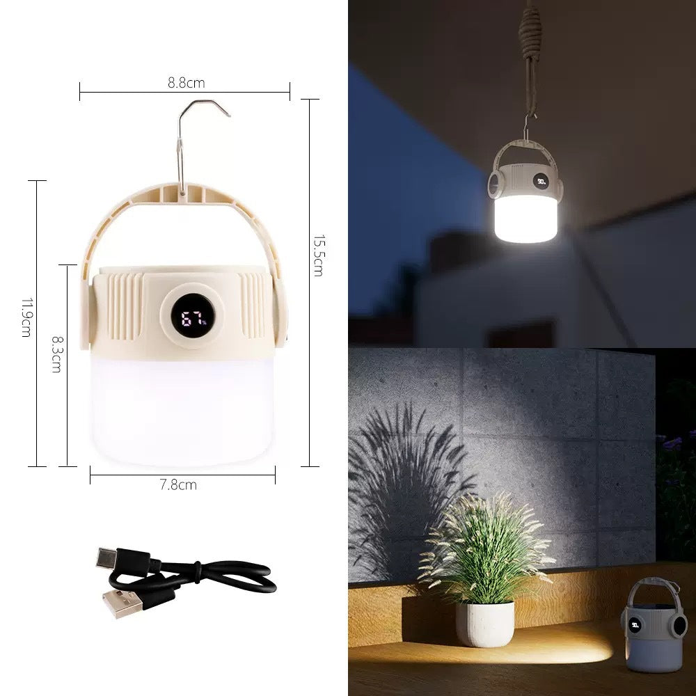 Solar Rechargeable Camping Lantern - LED Light for Hiking, Outdoor Work, & Emergency Use - Wild Summit Gear