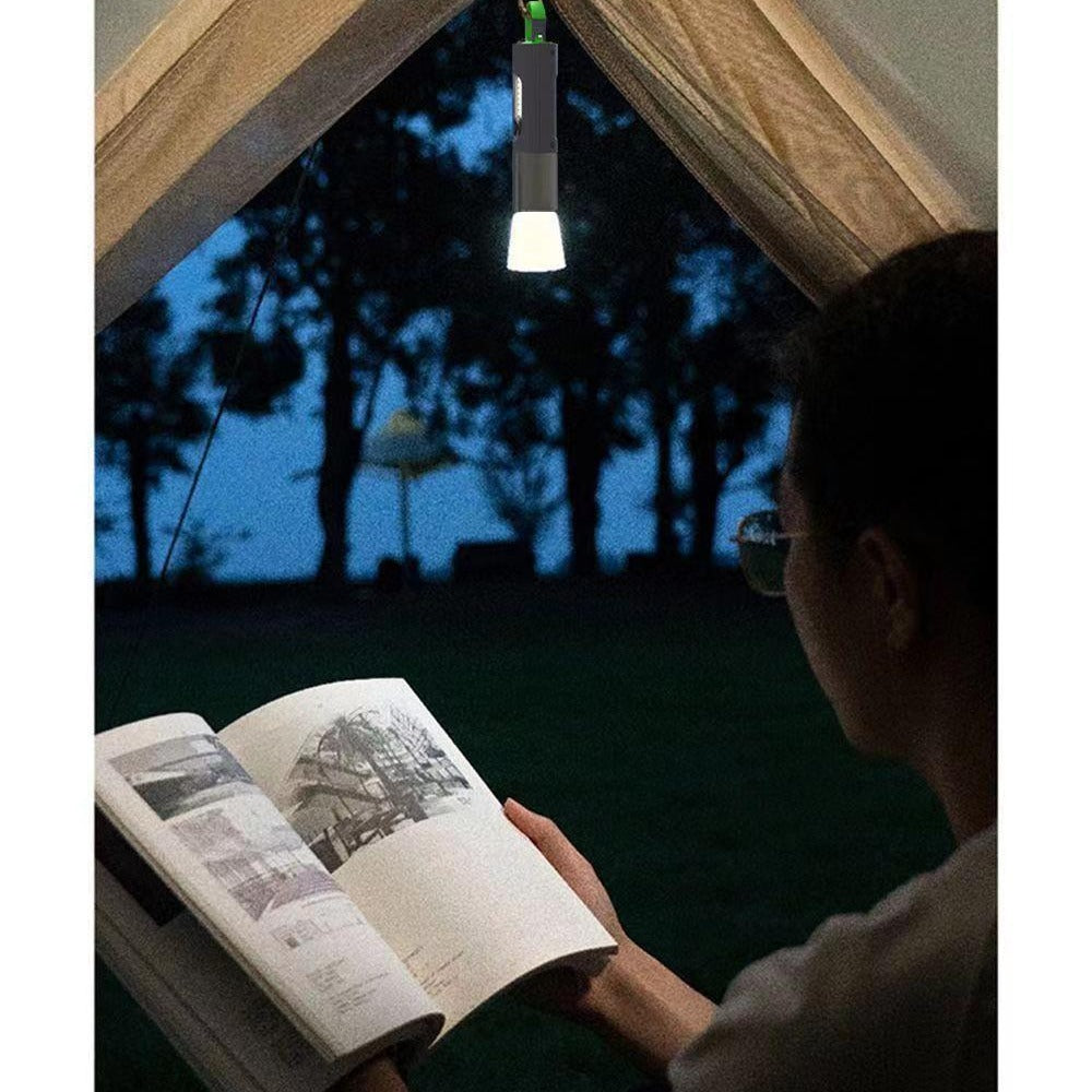 Wholesale high power strong light flashlight outdoor multifunctional searchlight with hook camping light white laser flashlight - Wild Summit Gear