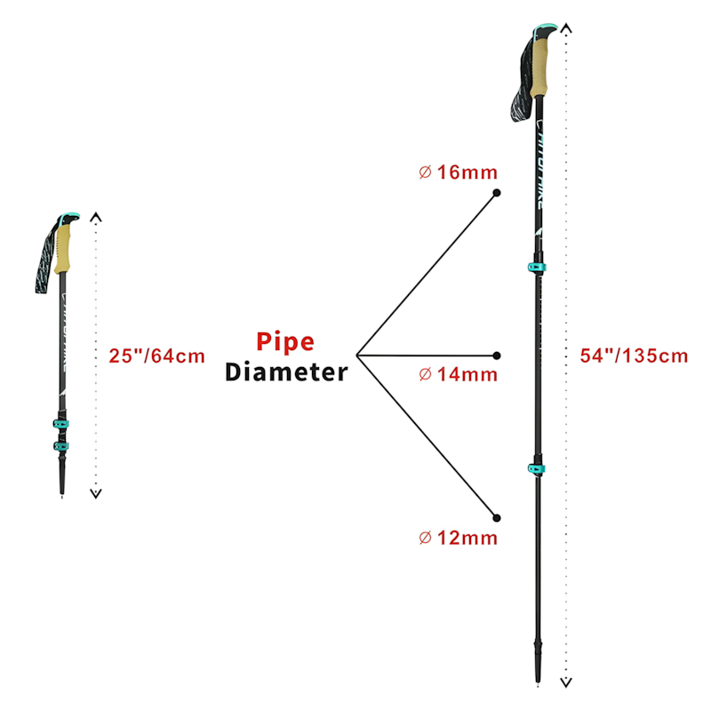 Carbon Fiber Trekking Pole | WildSummitTrek - Wild Summit Gear