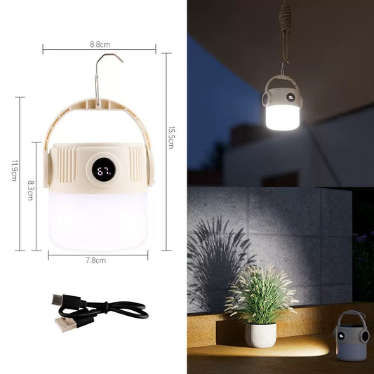 Solar Rechargeable Camping Lantern - LED Light for Hiking, Outdoor Work, & Emergency Use - Wild Summit Gear