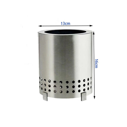 Smokeless Stainless Steel Fire Pit Stove – Portable Wood Burning Outdoor Heater & Camping Grill