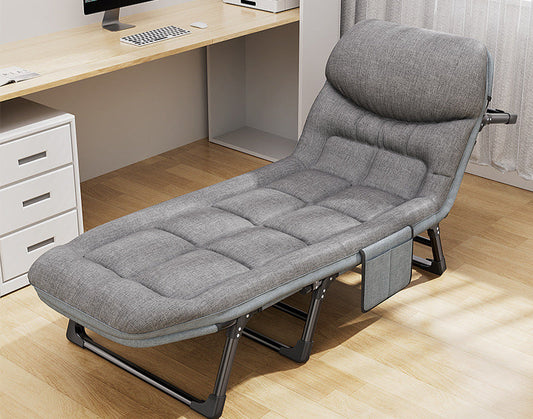 Wholesale recliner outdoor camping simple folding bed accompanying bed single bed office nap bed camp bed - Wild Summit Gear