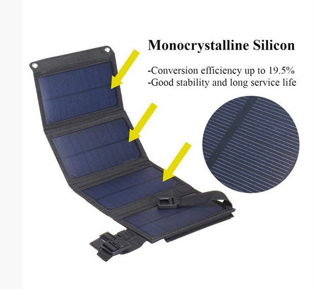 Folding Solar Charger for Camping & Emergency Power [20W] – FREE Shipping - Wild Summit Gear